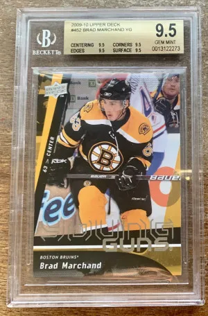 Brad Marchand 2009-10 Young Guns BGS 9.5 front