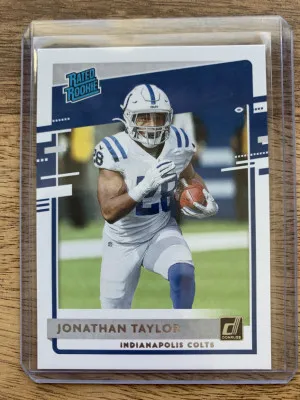 Jonathon Taylor Donruss Rated Rookie front
