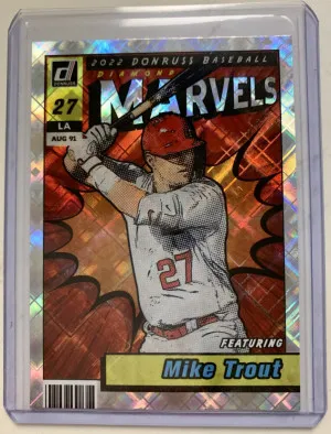 2022 Panini Donruss Mike Trout Marvels front