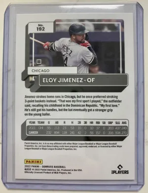 2022 Donruss Eloy Jimenez 86/100 back