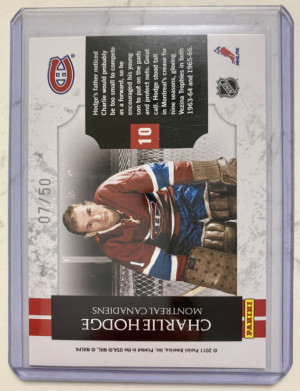 Charlie Hodge Legendary Contenders Emerald 07/50 back