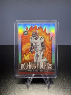 Jamarr Chase Red Hot Rookies Silver Optic front