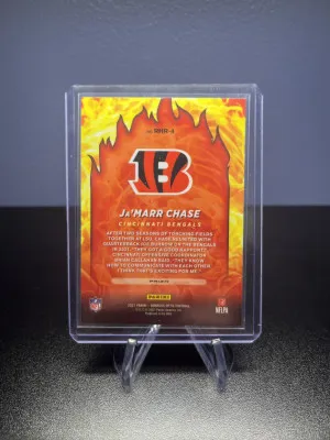 Jamarr Chase Red Hot Rookies Silver Optic back