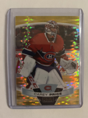 2019-20 OPC Platinum Carey Price Seismic Gold #50/50 front