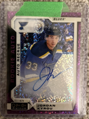 Jordan Kyrou Rookie Autos Violet Pixels front