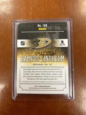 Hampus Lindholm Rookie Auto Patch /199 back
