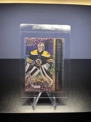 Jeremy Swayman Young Guns Speckled Foil front