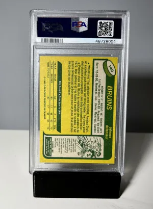 1980 O-Pee-Chee Ray Bourque RC #140 PSA 9 back