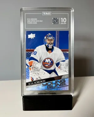 2020 Upper Deck Ilya Sorokin #461 Young Guns TAG 10 (941/1000) front