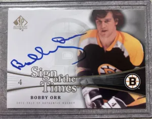 2011-12 SP Authentic Sign of the Times Bobby Orr Autograph front