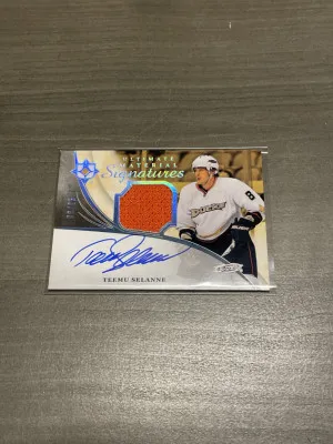 Teemu Selanne /25 Ultimate 20-21 Auto Jersey front