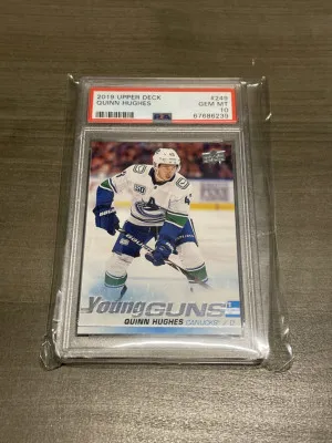 Quinn Hughes Young Guns PSA 10 19-20 front