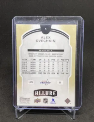 2020-21 Upper Deck Allure Leopard Alex Ovechkin #1 back
