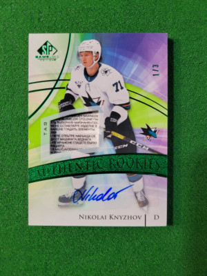 2020-21 SP Game Used Authentic Rookies Auto Tag 1/3 Nikolai Knyzhov front