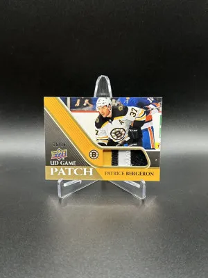 2020-21 UD Series 1 Patrice Bergeron UD Game Patch (15/15) front