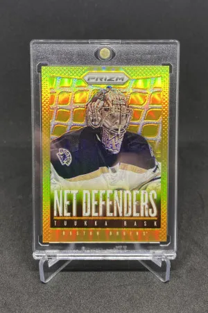 2013-14 Panini Prizm Tuukka Rask Net Defenders Good Prizm /10 front