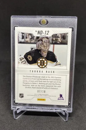 2013-14 Panini Prizm Tuukka Rask Net Defenders Good Prizm /10 back