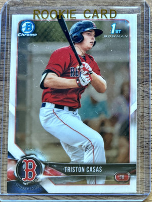 TRISTON CASAS 💎 2018 Bowman Draft Rookie 1st Bowman Card BOSTON RED SOX 🔥🔥 front