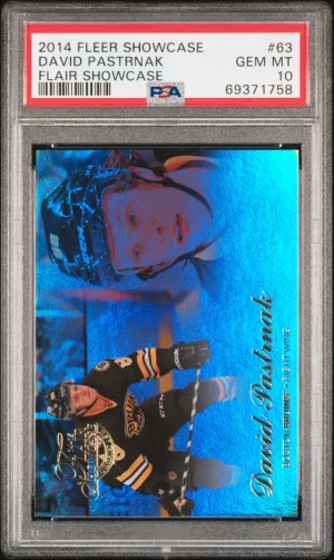 2014 FLEER SHOWCASE FLAIR SHOWCASE #63 DAVID PASTRNAK RC PSA 10 front