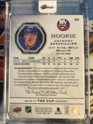 Anthony Beauvillier back
