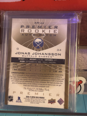 Jonas Johansson back