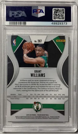 Grant Williams Panini Prizm  PSA 10 Rookie back
