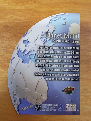 21-22 Planet Metal Gold Kaptizov back