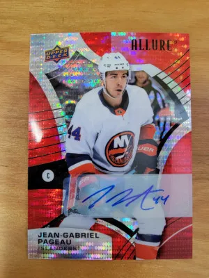 21-22 Allure JG Pageau Red Rainbow Auto front