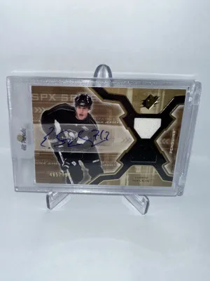 2006-07 SPX Evgeni Malkin Rookie Jersey Patch Auto  /799 #193 front