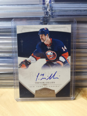 2011/12 Panini Dominion Hockey #205 Trevor Gillies Autograph RC front