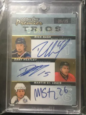 Rick Nash / Dany Heatley / Martin St. Louis front