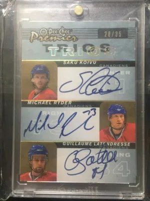 Saku Koivu / Michael Ryder / Guillaume Latendresse front
