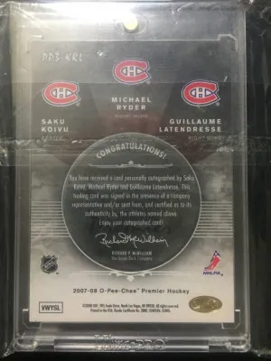 Saku Koivu / Michael Ryder / Guillaume Latendresse back