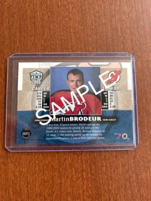 Martin Brodeur Pacific Dynangon Ice Sample 30/30 back