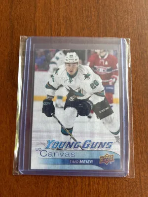 Timo Meier Canvas Young Guns front