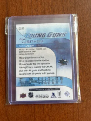 Timo Meier Canvas Young Guns back