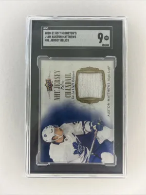 Auston Matthews Tim Horton NHL Relic front