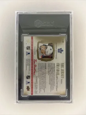 Auston Matthews Tim Horton NHL Relic back