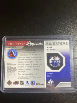 Mark Messier 21-22 SPGU HOF Legends Sweaters 3 Color Jersey back