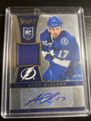 Alex Killorn 13-14 Panini Select Rookie Jersey Auto front