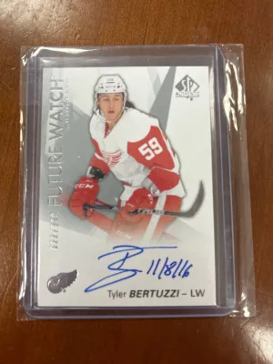 Tyler Bertuzzi Future Watch Auto Inscribed front