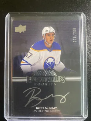 Brett Murray 21-22 UD Black Rookie Auto front
