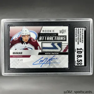 2019/20 Upper Deck Premier Cale Makar RPA #PA-CM front