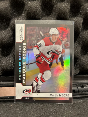 MARTIN NECAS Opc BLACK RAINBOW ROOKIE SSP #/100 RARE!!!  Canes!!! front