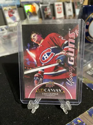 Cole Caufield canvas young guns front