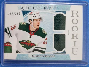 2022-23 Upper Deck Artifacts Horizontal Material Relics #186 Rookie Marco Rossi /399 front