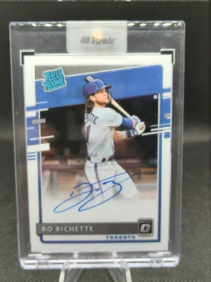 2020 Donruss Optic Rated Rookie Autograph Bo Bichette RC Auto front