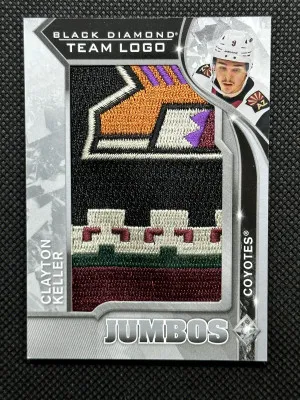 Clayton Keller 20/21 Black Diamond Team Logo Jumbo Patches front