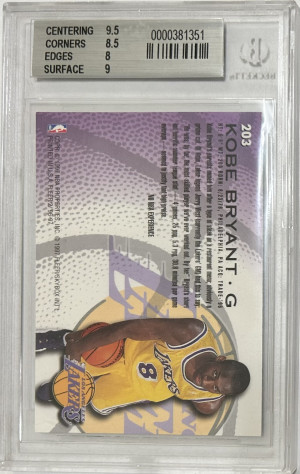 1996-97 Fleer Kobe Bryant #203 BGS 8.5 back