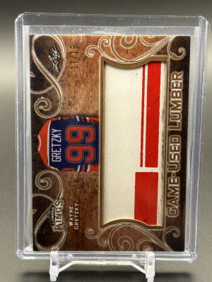 Wayne Gretzky 2017 Lumber Kings Game Used Stick /19 front